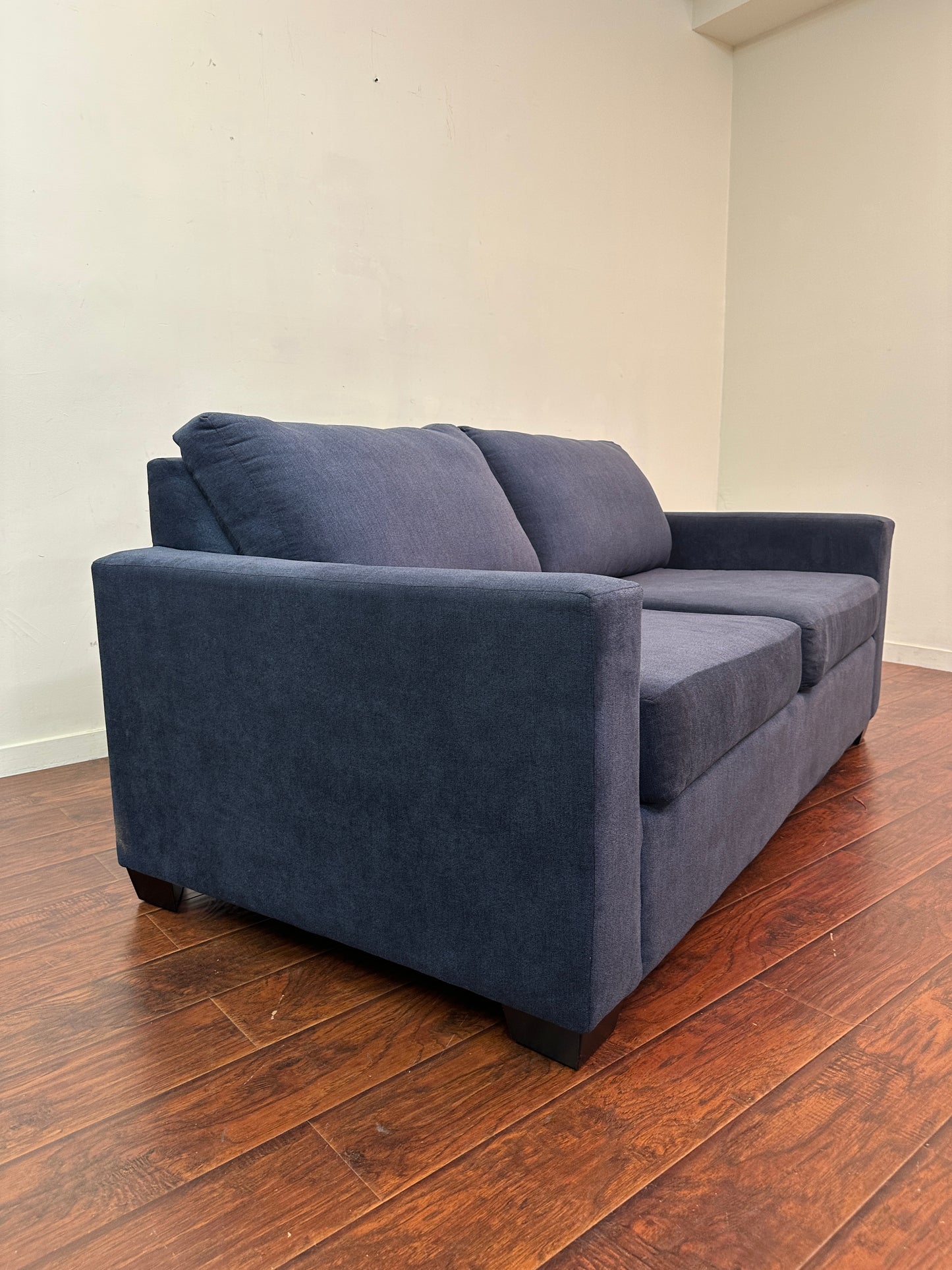 Blue Fabric Sofa Bed