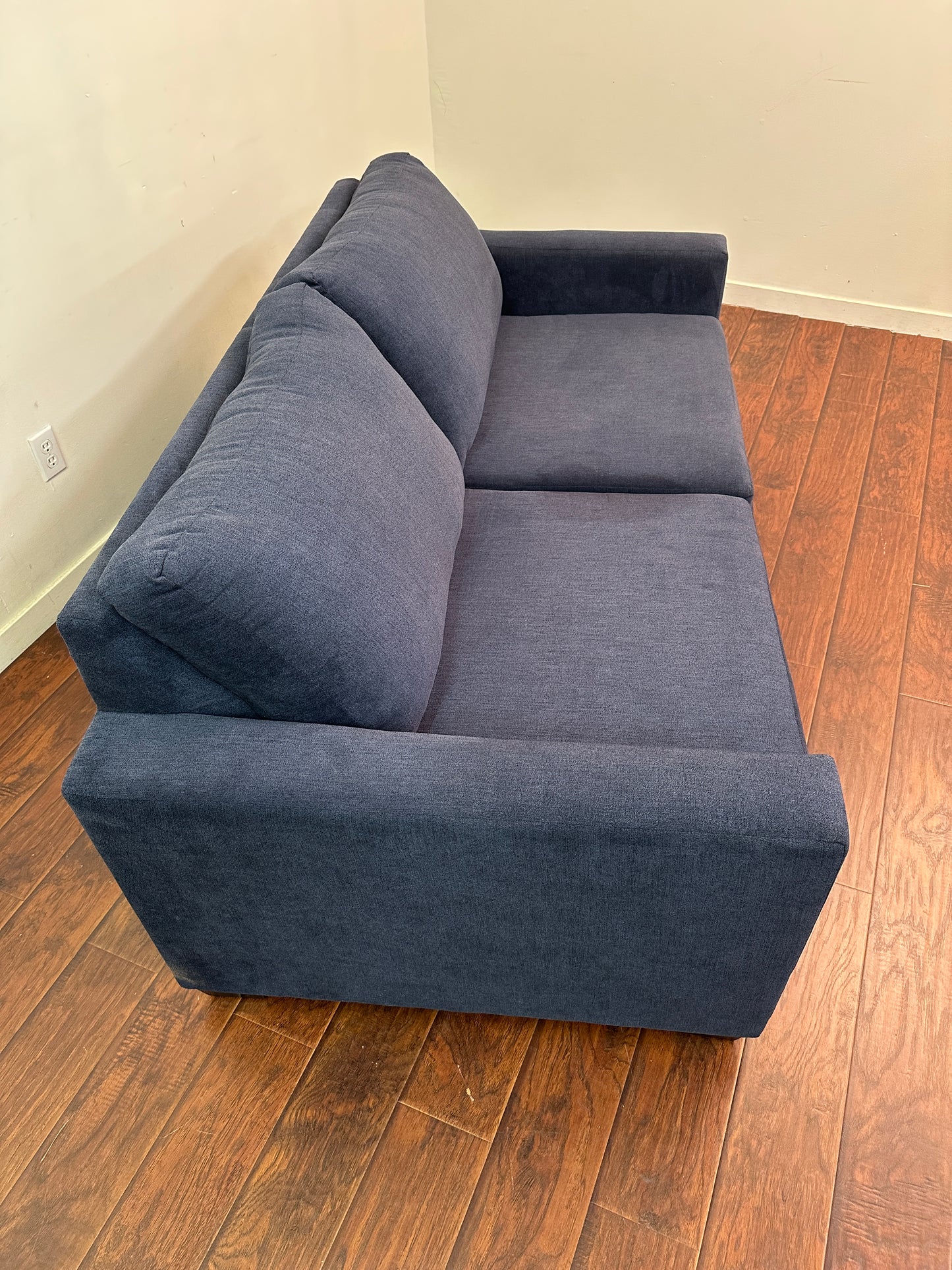 Blue Fabric Sofa Bed