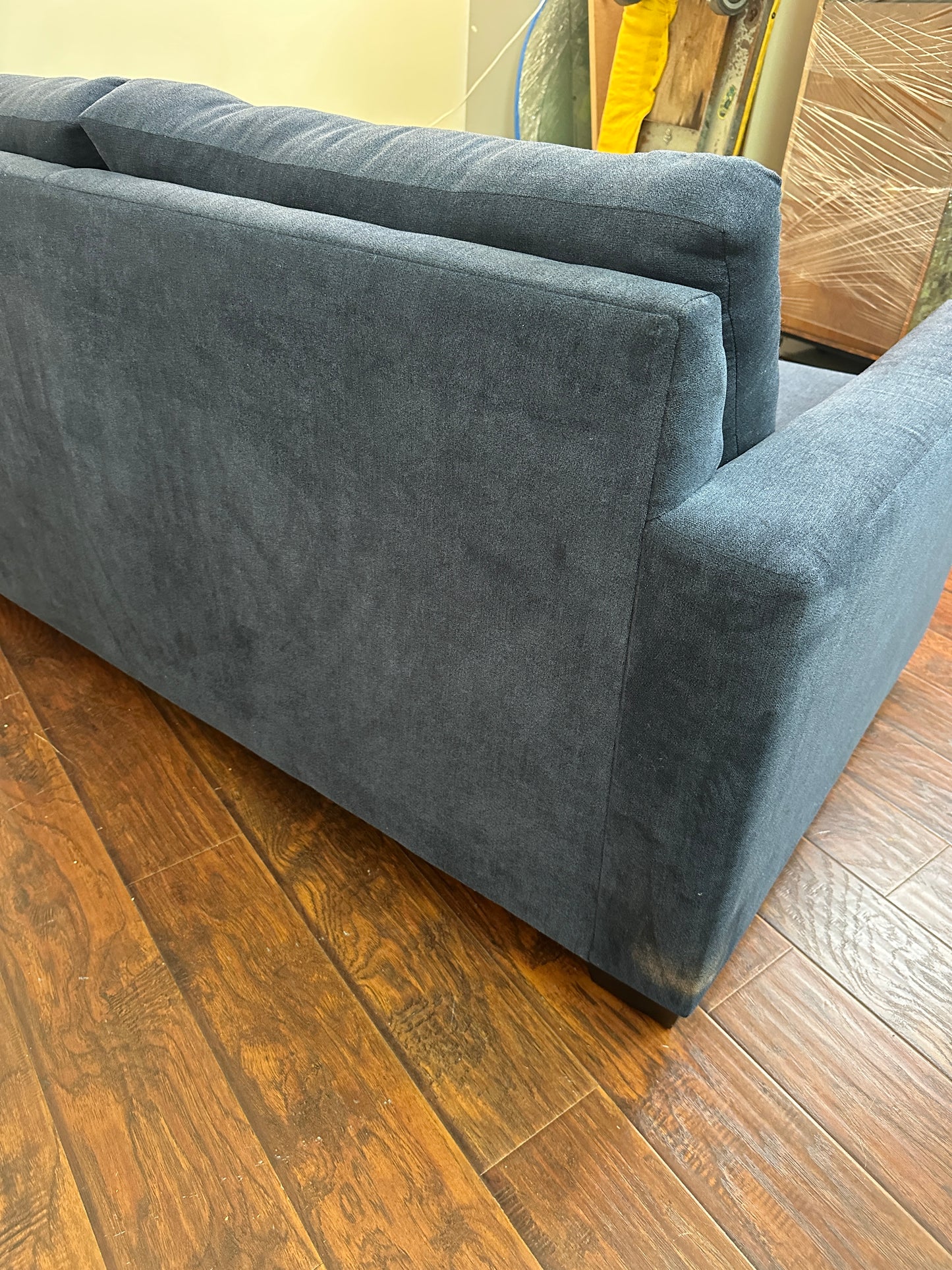 Blue Fabric Sofa Bed
