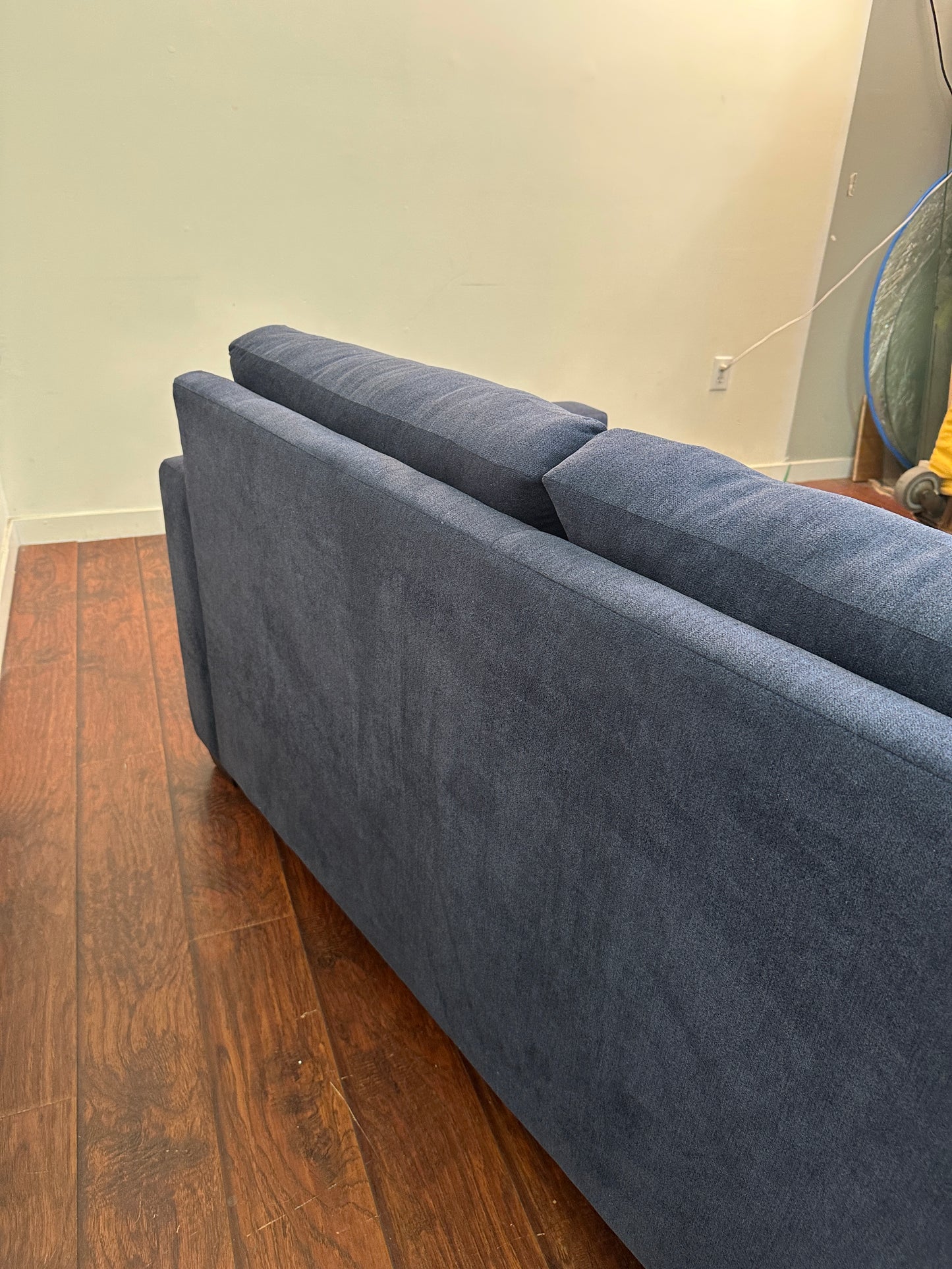 Blue Fabric Sofa Bed