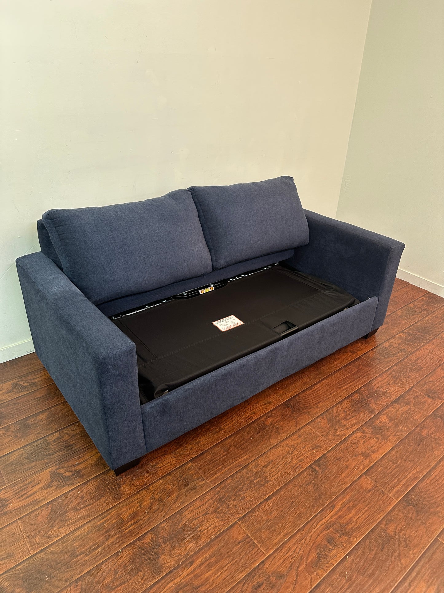 Blue Fabric Sofa Bed