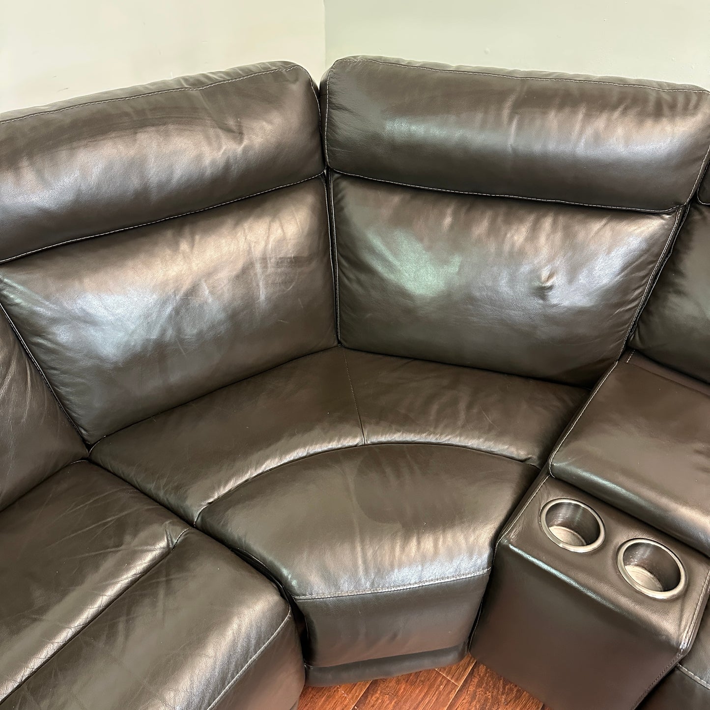 Gilman Creek 5-piece Leather Power Reclining Sectional