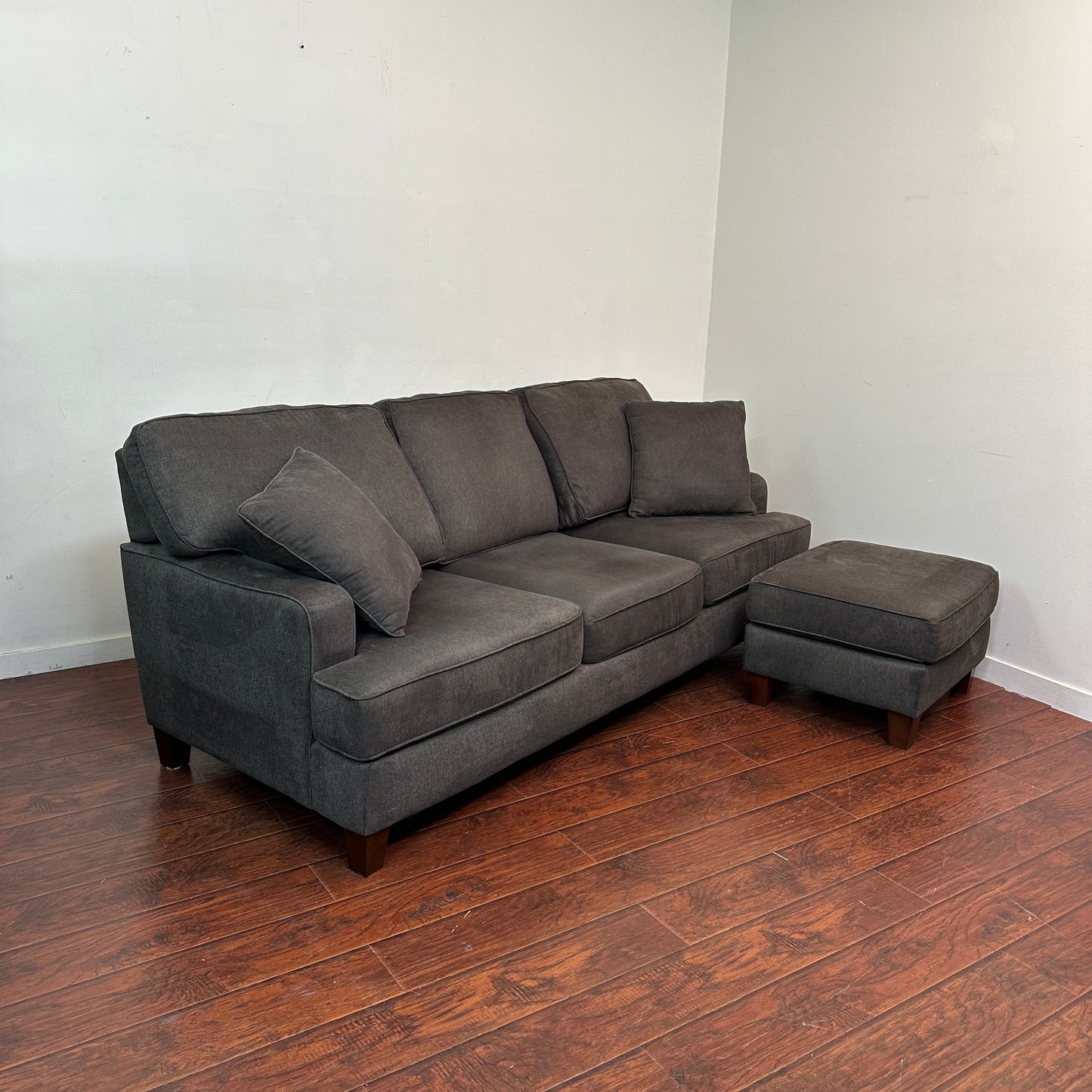 Modern Dark Grey Reversible Sectional