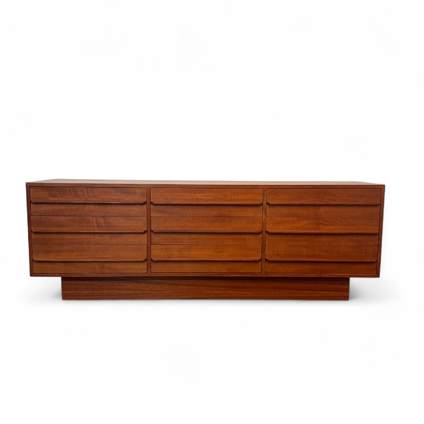 Scandinavian 9 Drawers Mid-Century Teak Dresser