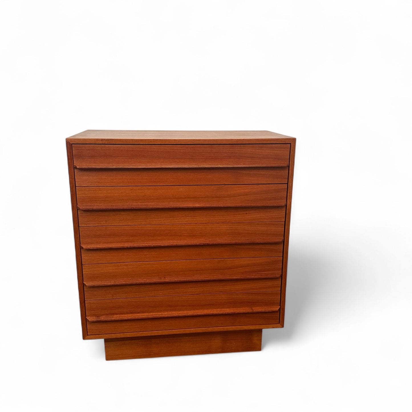 Scandinavian 5 Drawers Mid-Century Teak Highboy Dresser