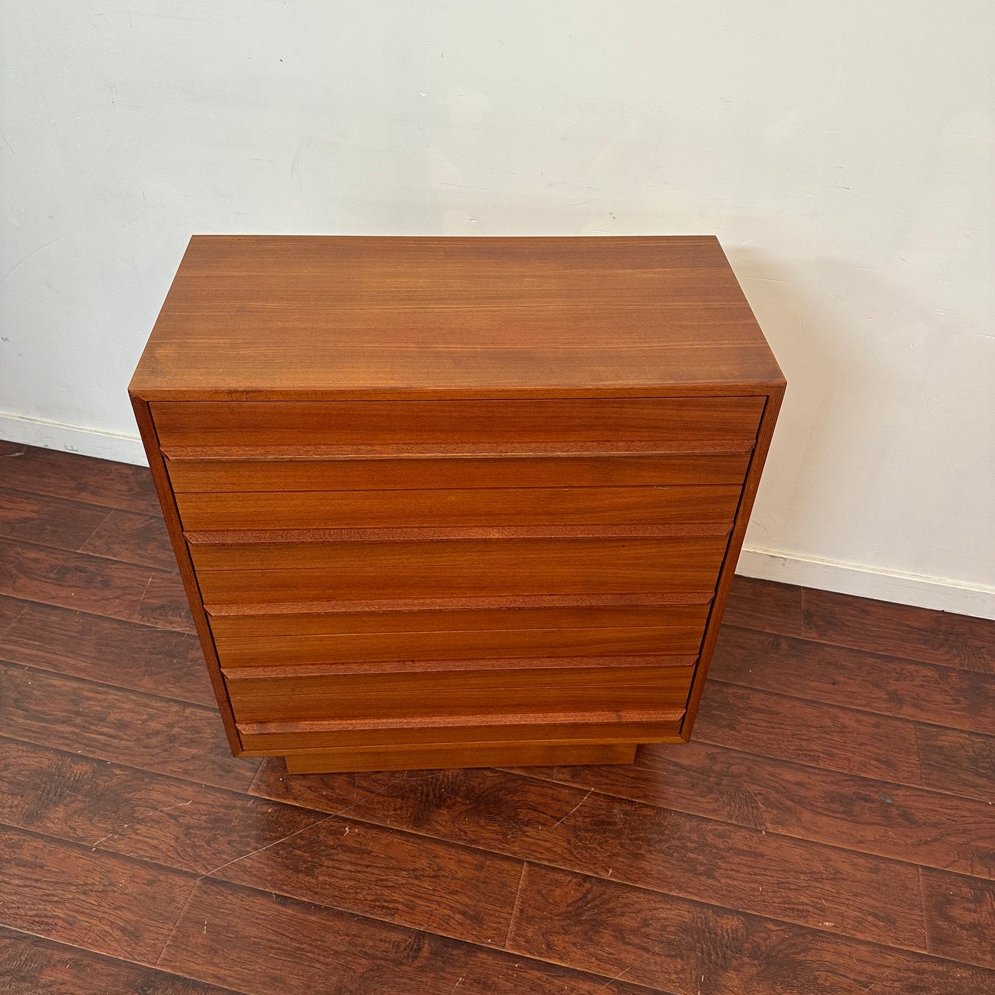 Scandinavian 5 Drawers Mid-Century Teak Highboy Dresser