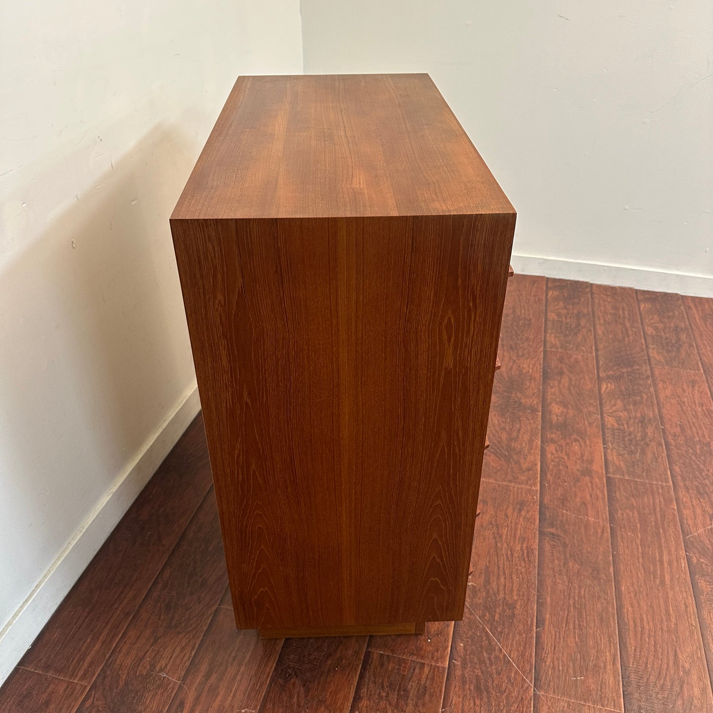 Scandinavian 5 Drawers Mid-Century Teak Highboy Dresser