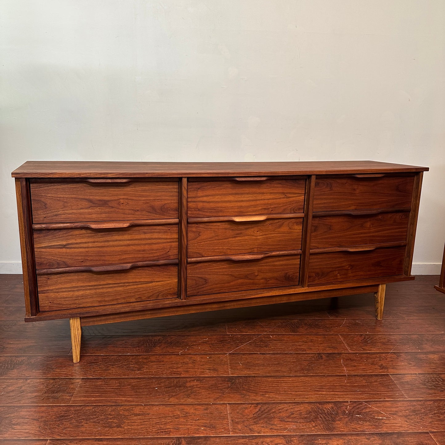 Walnut Mid-Century Dresser Set