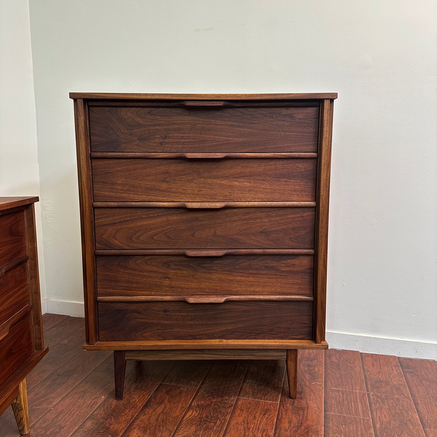 Walnut Mid-Century Dresser Set