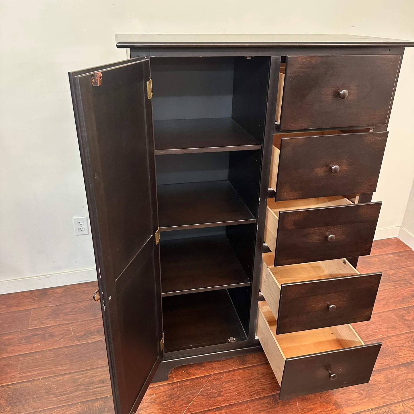 Shermag Dark Brown Armoire