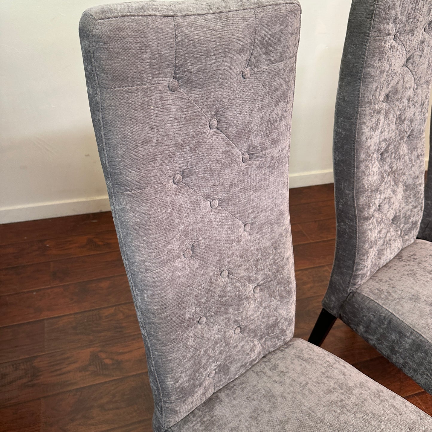 Modern High Back Dining Chairs (x4)