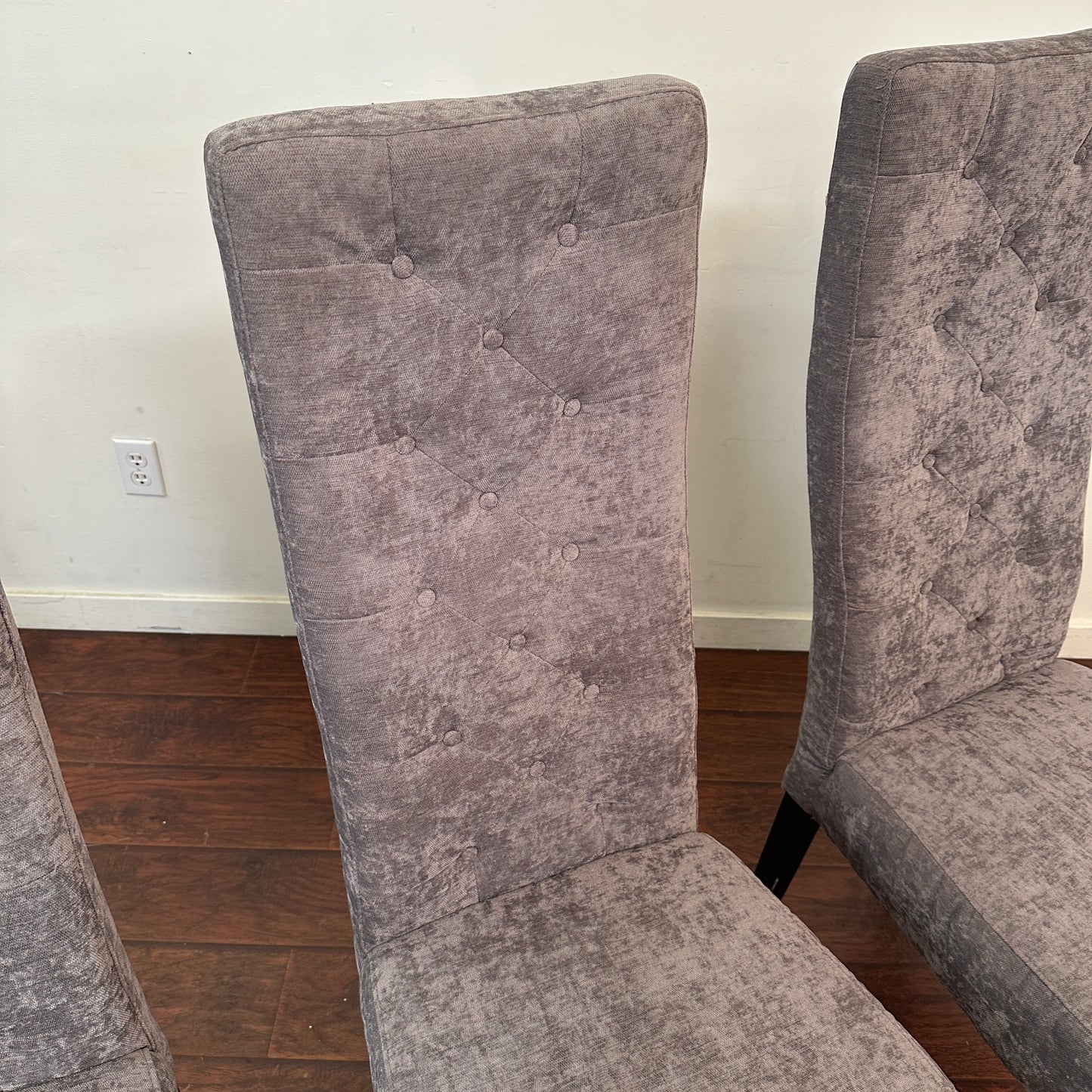 Modern High Back Dining Chairs (x4)
