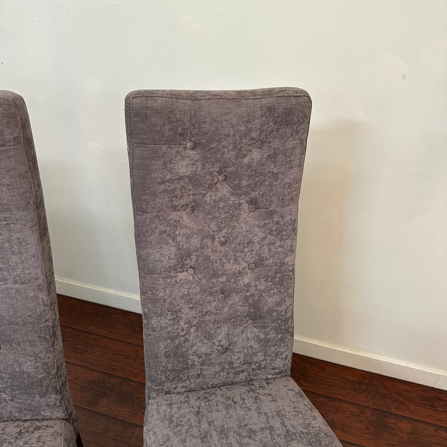 Modern High Back Dining Chairs (x4)