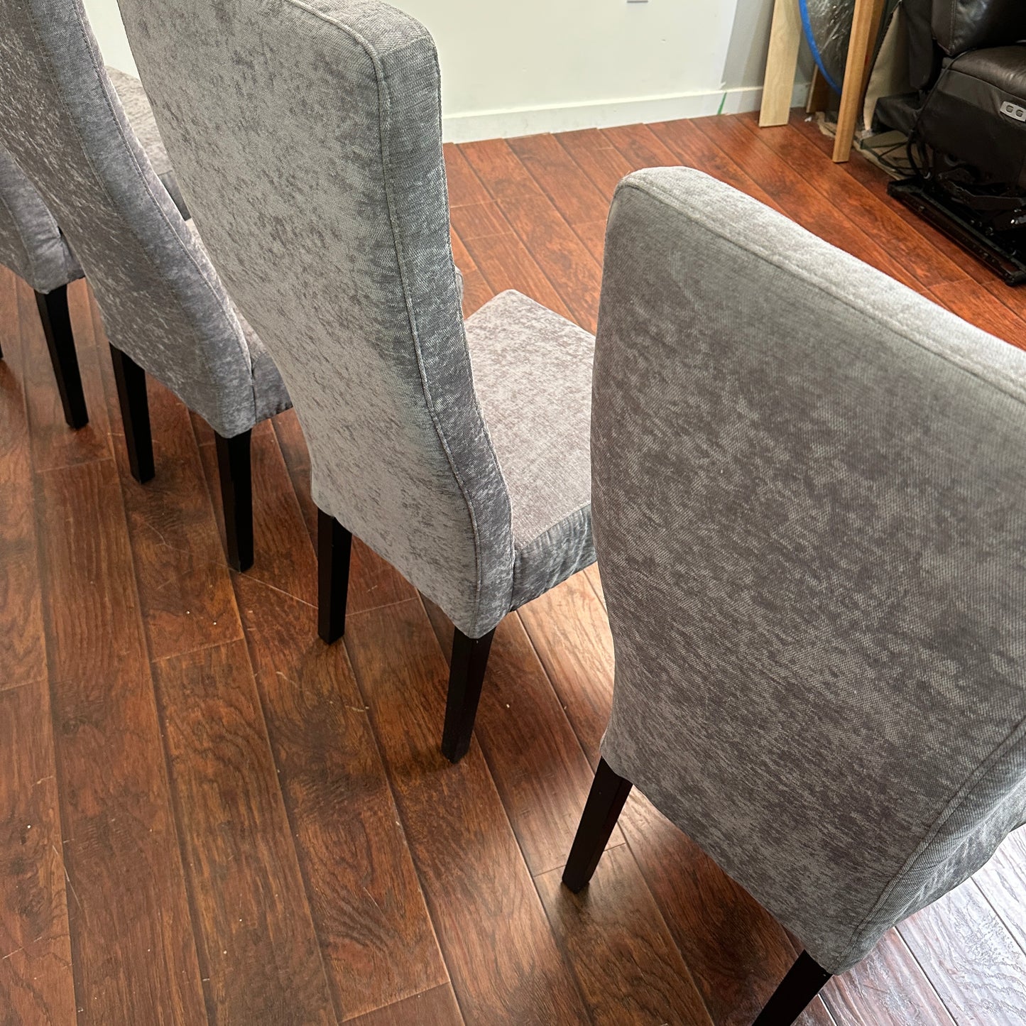 Modern High Back Dining Chairs (x4)