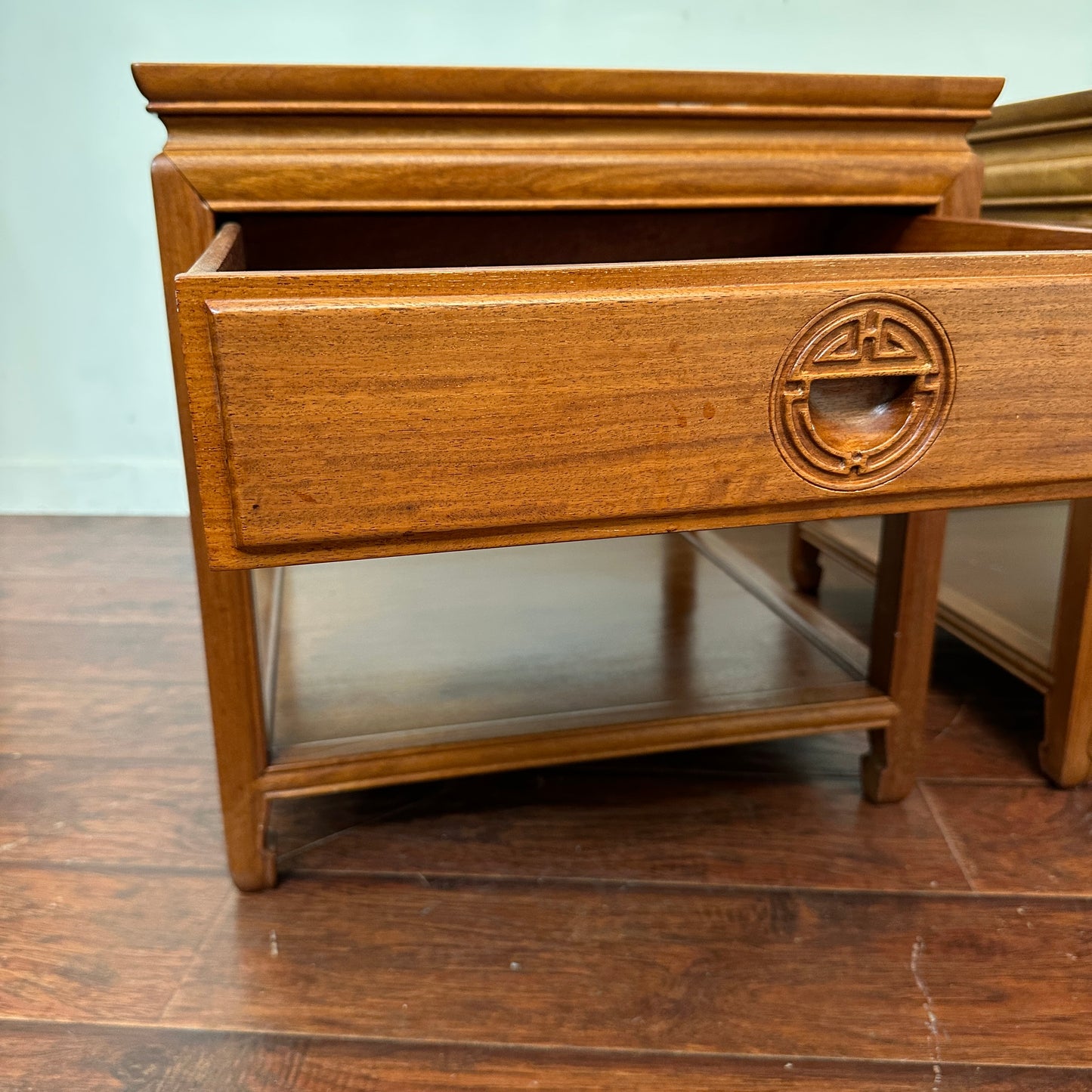 Ming Style Asian Rosewood Side Tables (x2)