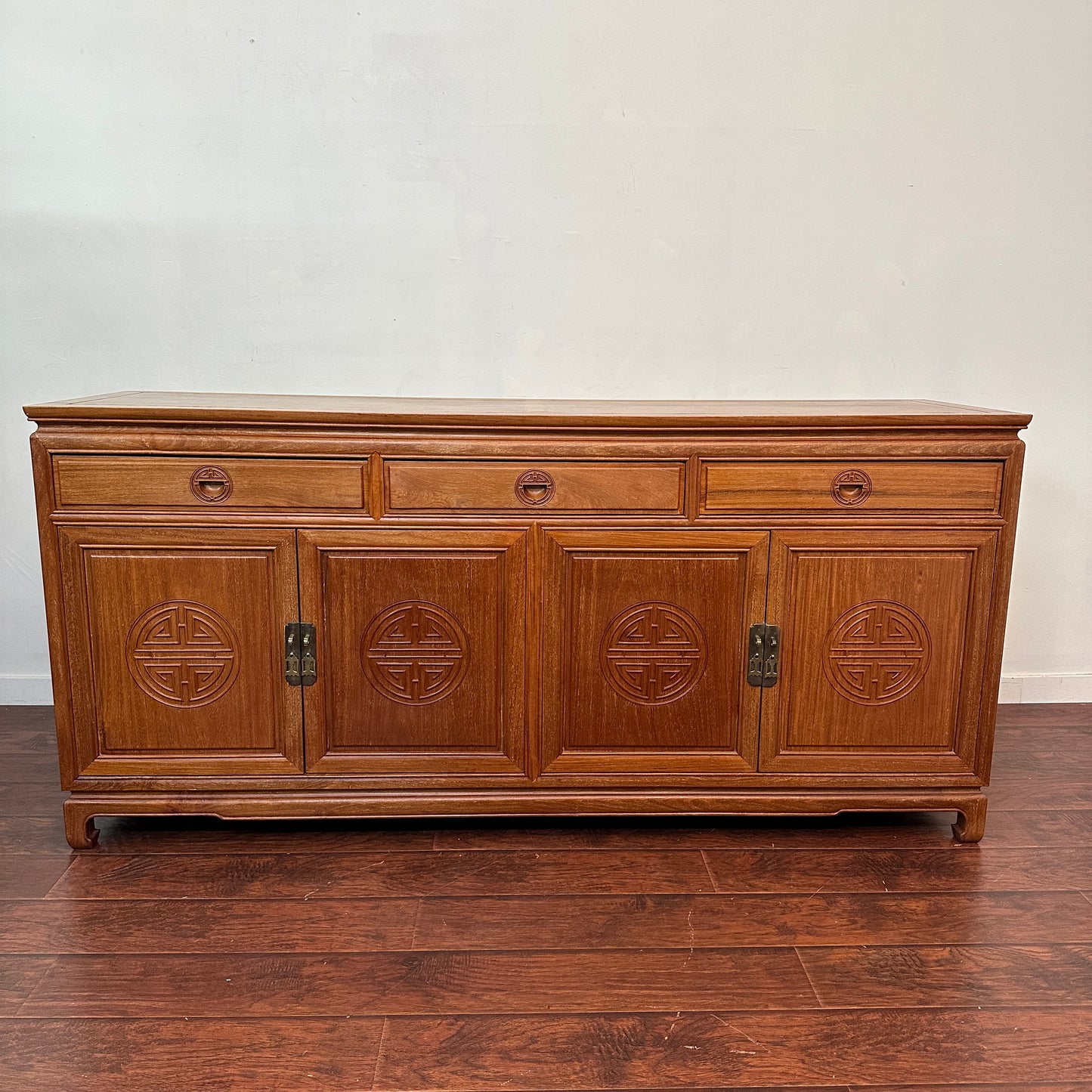 Oriental Ming Asian Rosewood Sideboard