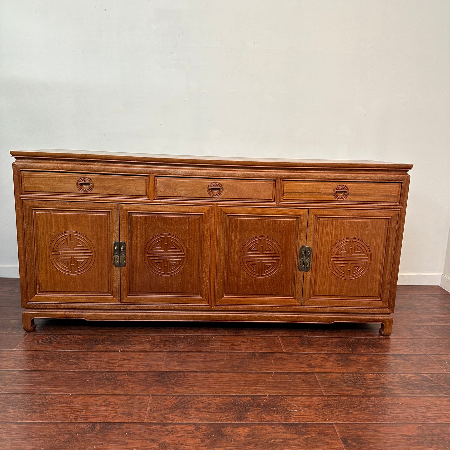 Oriental Ming Asian Rosewood Sideboard