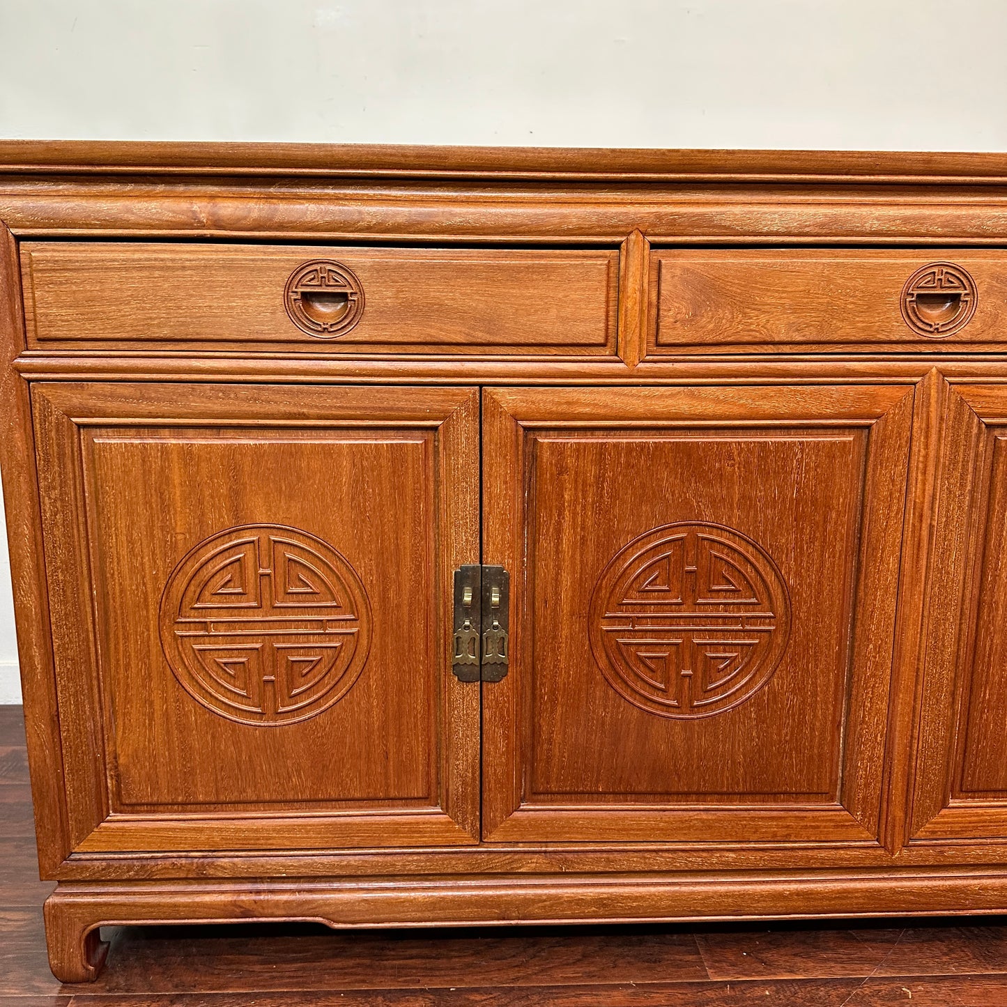 Oriental Ming Asian Rosewood Sideboard