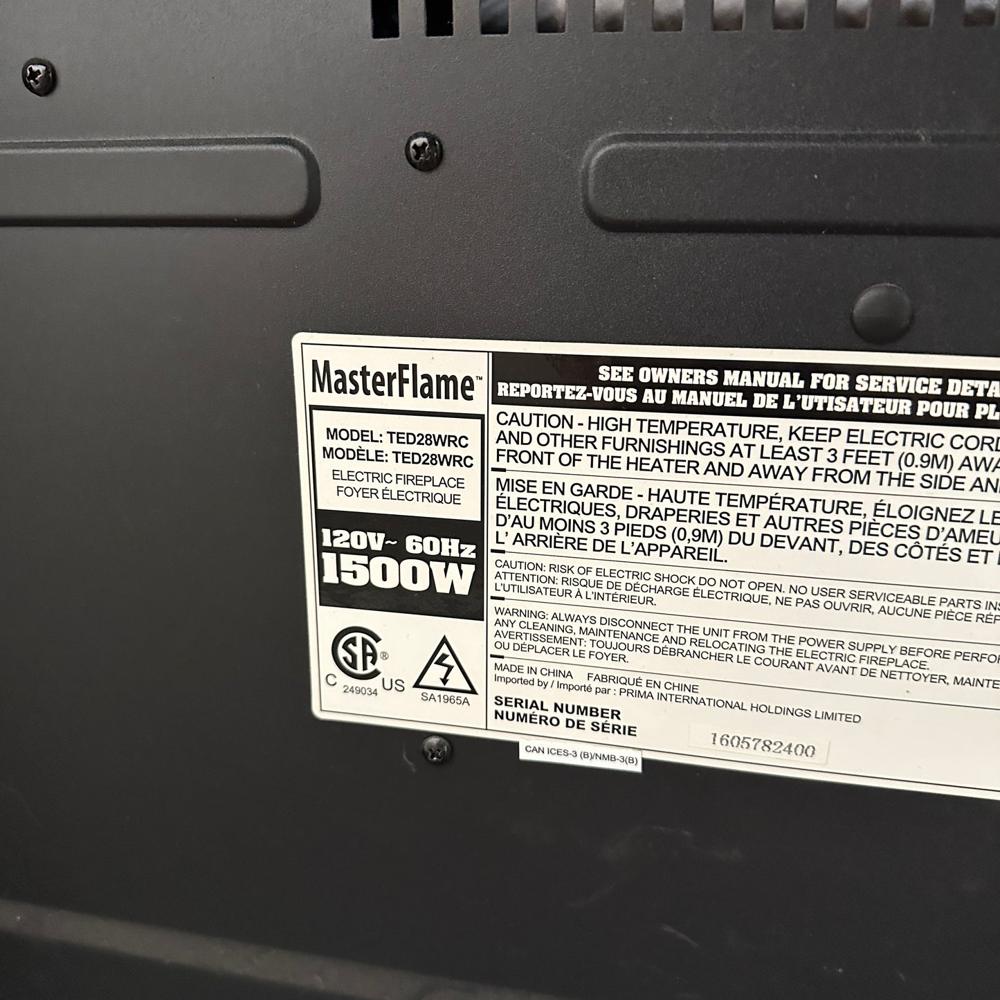 Kingwood Media Electric Fireplace TV stand