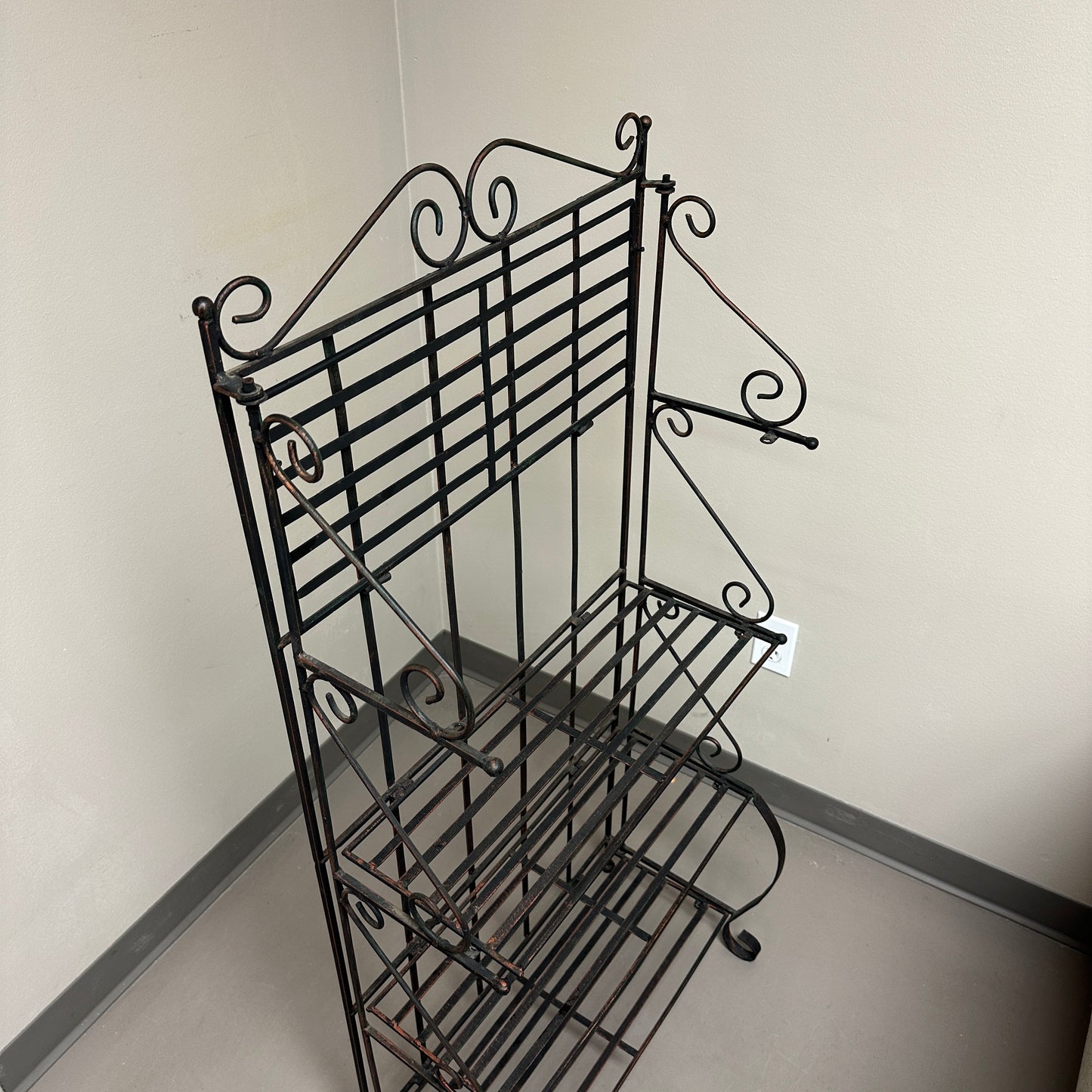 Four-Tiered Metal Shelf