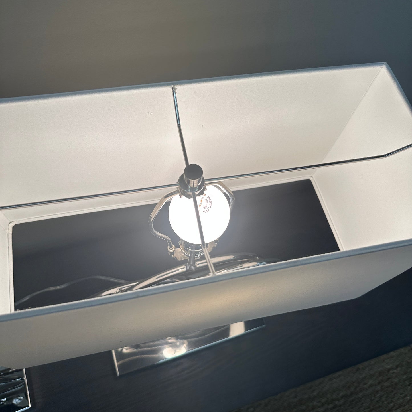 Spiral Polished Chrome Table Lamps (set of 2)