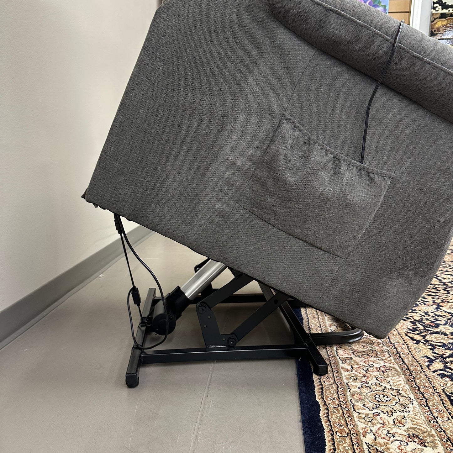 Dark Grey Lift Recliner Chair