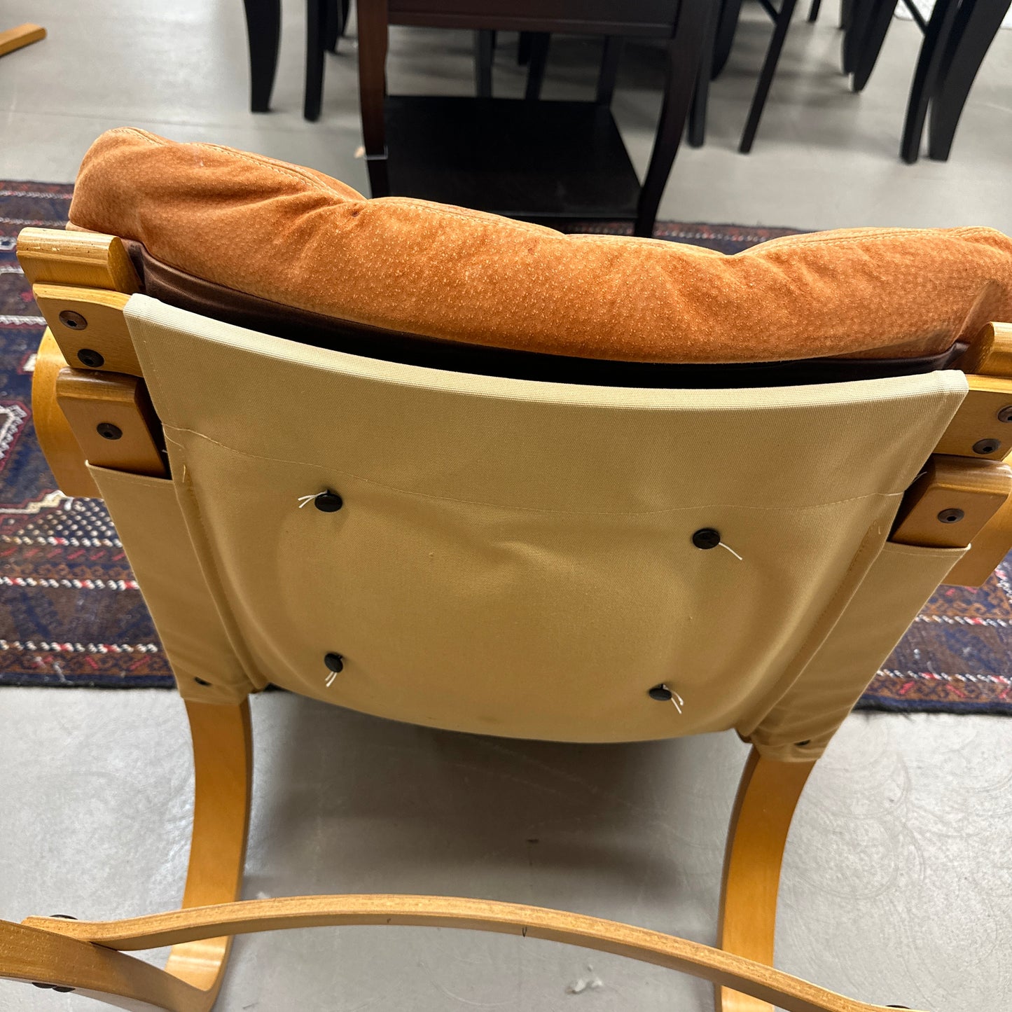 1970s Norwegian Leather Accent Chair