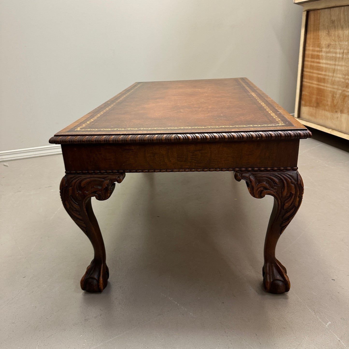 Vintage British Style Mahogany Coffee Table