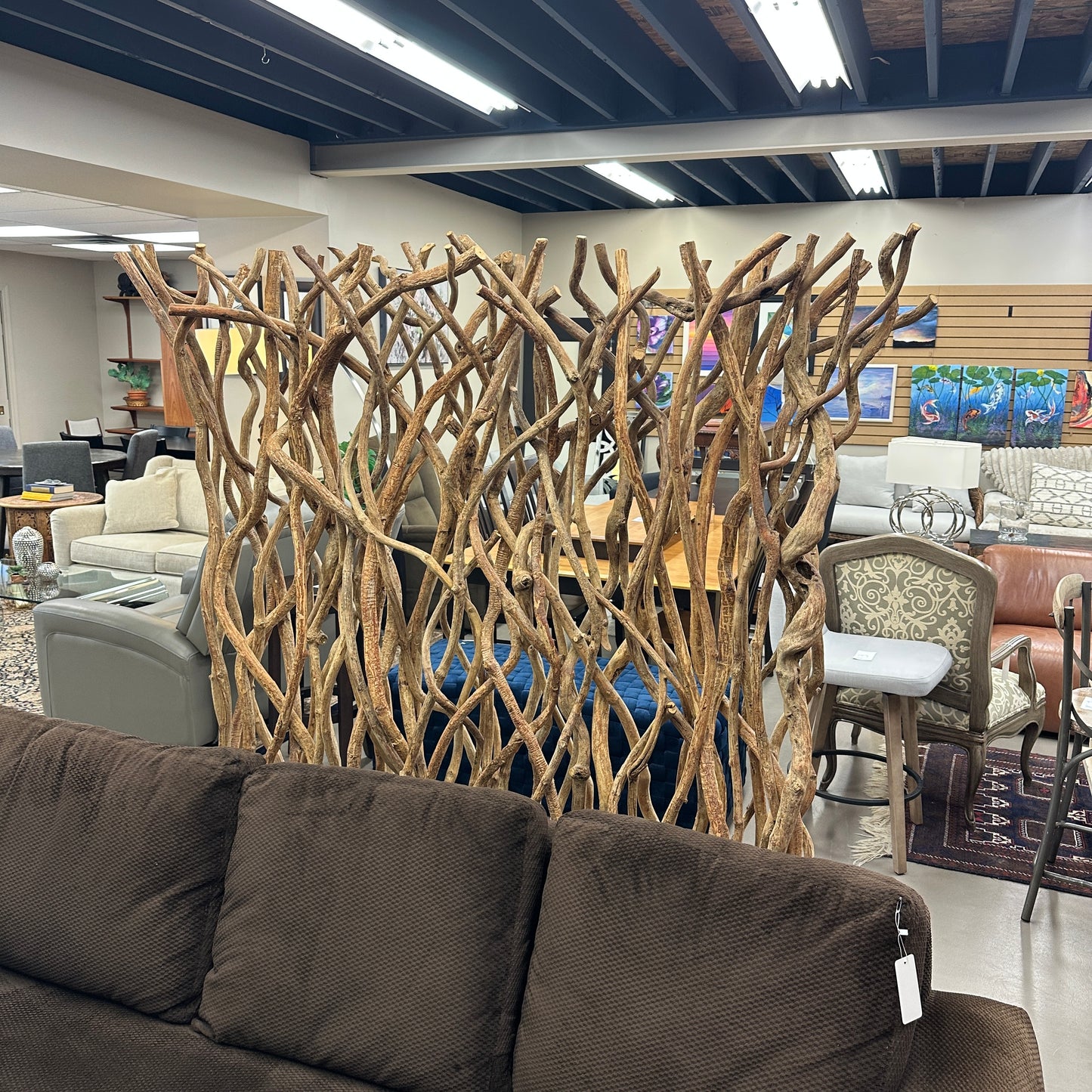 Large Driftwood Branch Room Divider