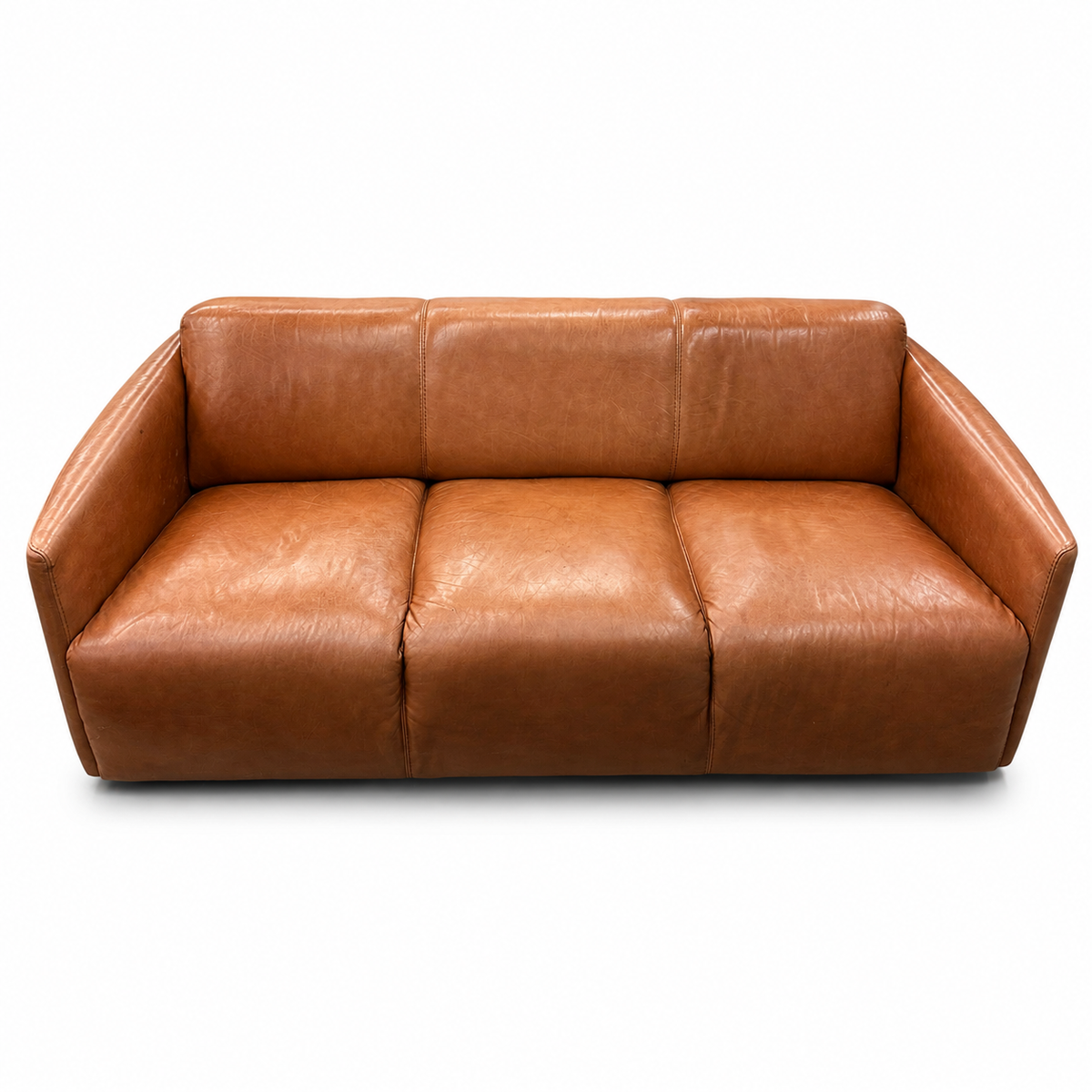 Nicoletti Leather Italian Couch