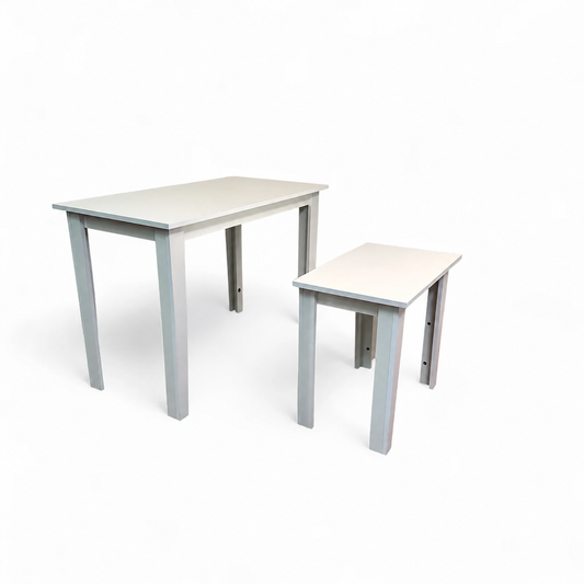 White 2-piece Nesting Tables (dining)