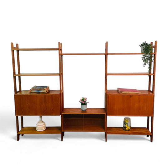 Danish Teak Wall Unit (1950s)