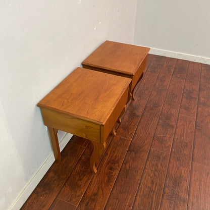 Mid-Century Modern Teak Nightstands (Pair)