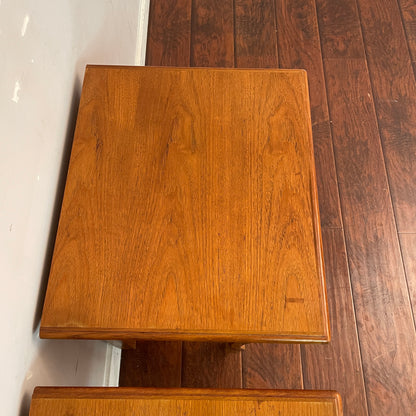 Mid-Century Modern Teak Nightstands (Pair)