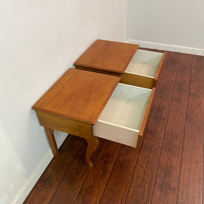 Mid-Century Modern Teak Nightstands (Pair)