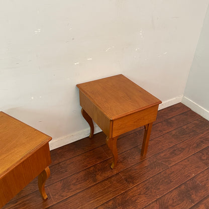 Mid-Century Modern Teak Nightstands (Pair)