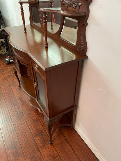 Antique Mahogany Display Cabinet