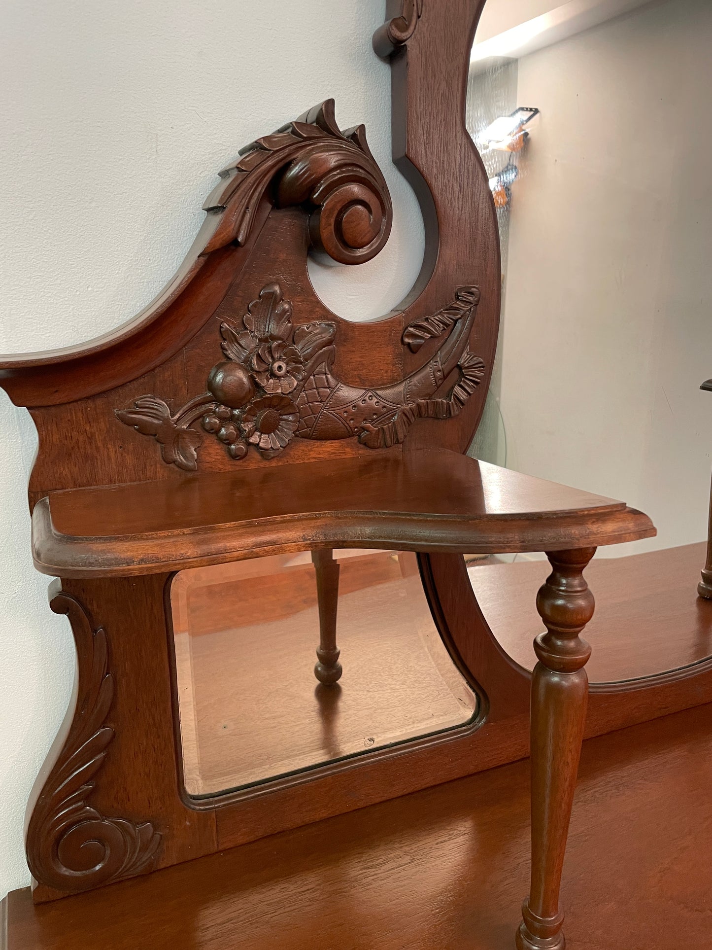 Antique Mahogany Display Cabinet