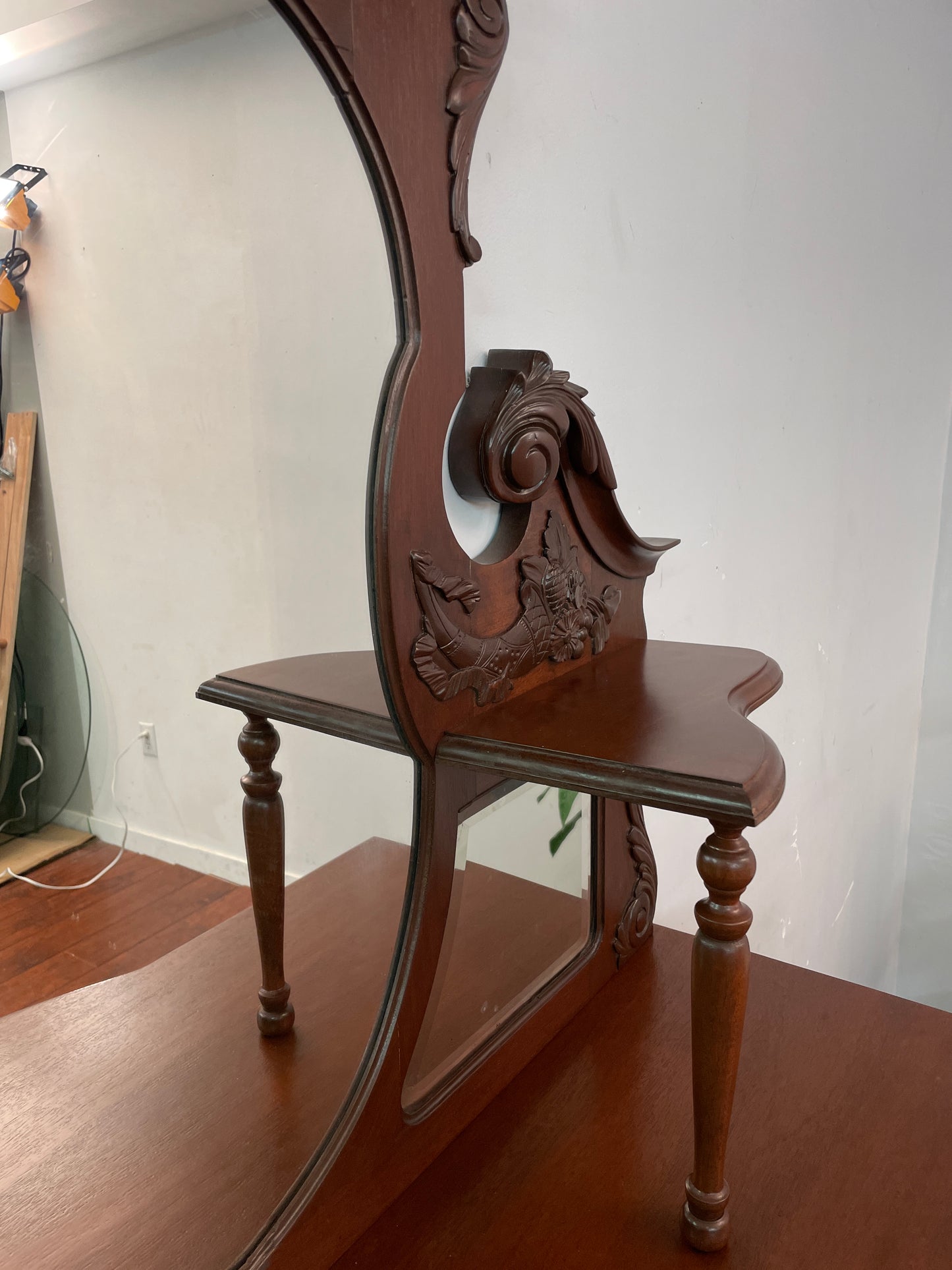 Antique Mahogany Display Cabinet