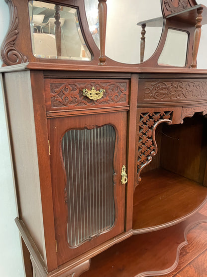 Antique Mahogany Display Cabinet