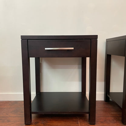 Dark Brown Canadian Nightstands (set of 2)