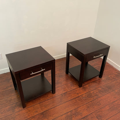 Dark Brown Canadian Nightstands (set of 2)