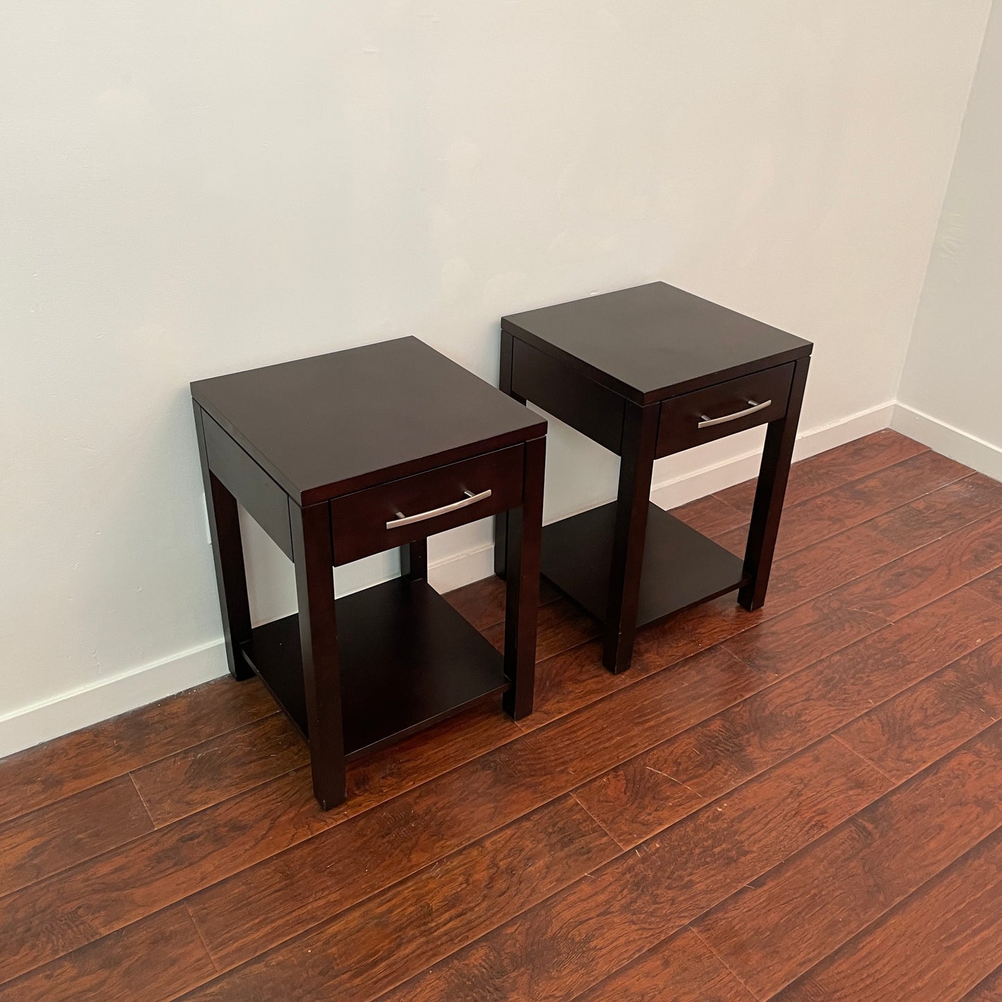 Dark Brown Canadian Nightstands (Pair)