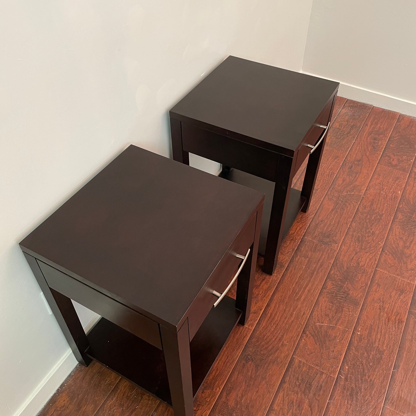 Dark Brown Canadian Nightstands (Pair)