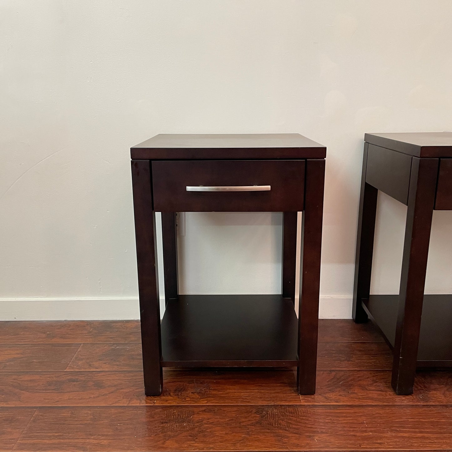 Dark Brown Canadian Nightstands (Pair)