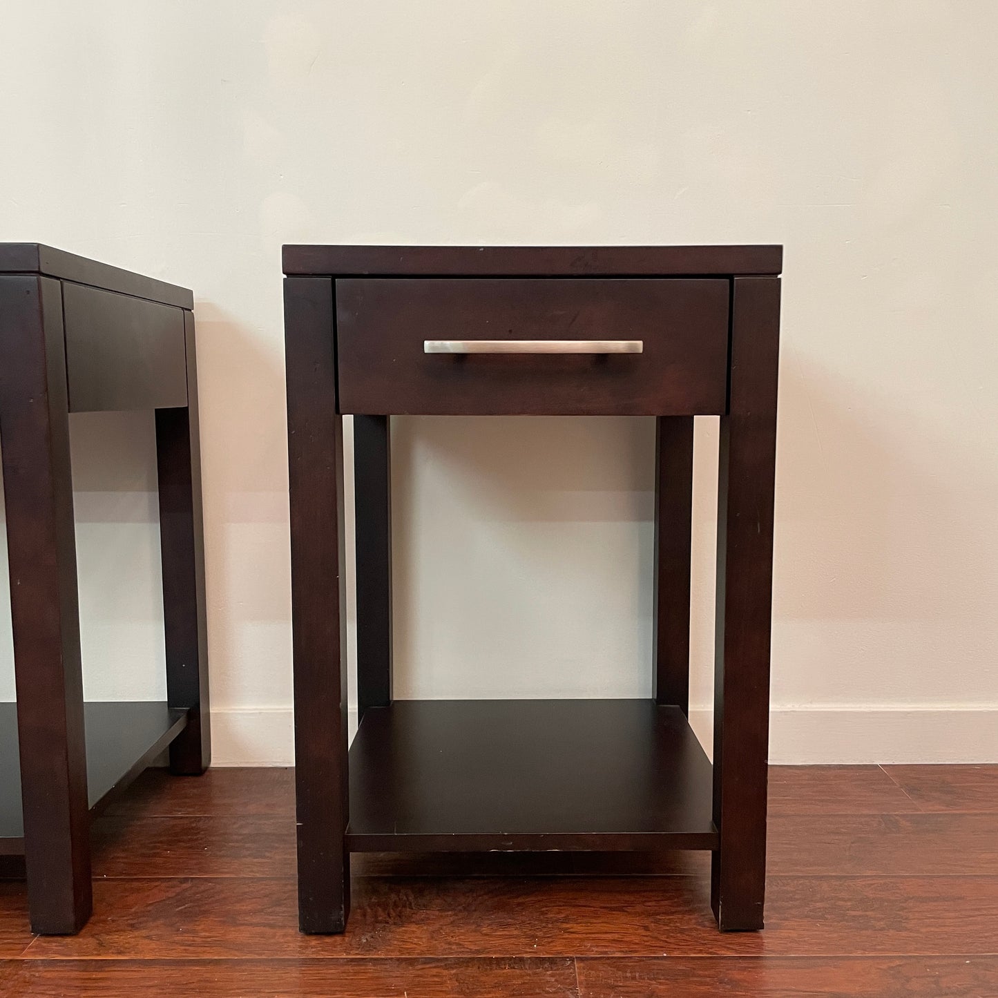 Dark Brown Canadian Nightstands (Pair)