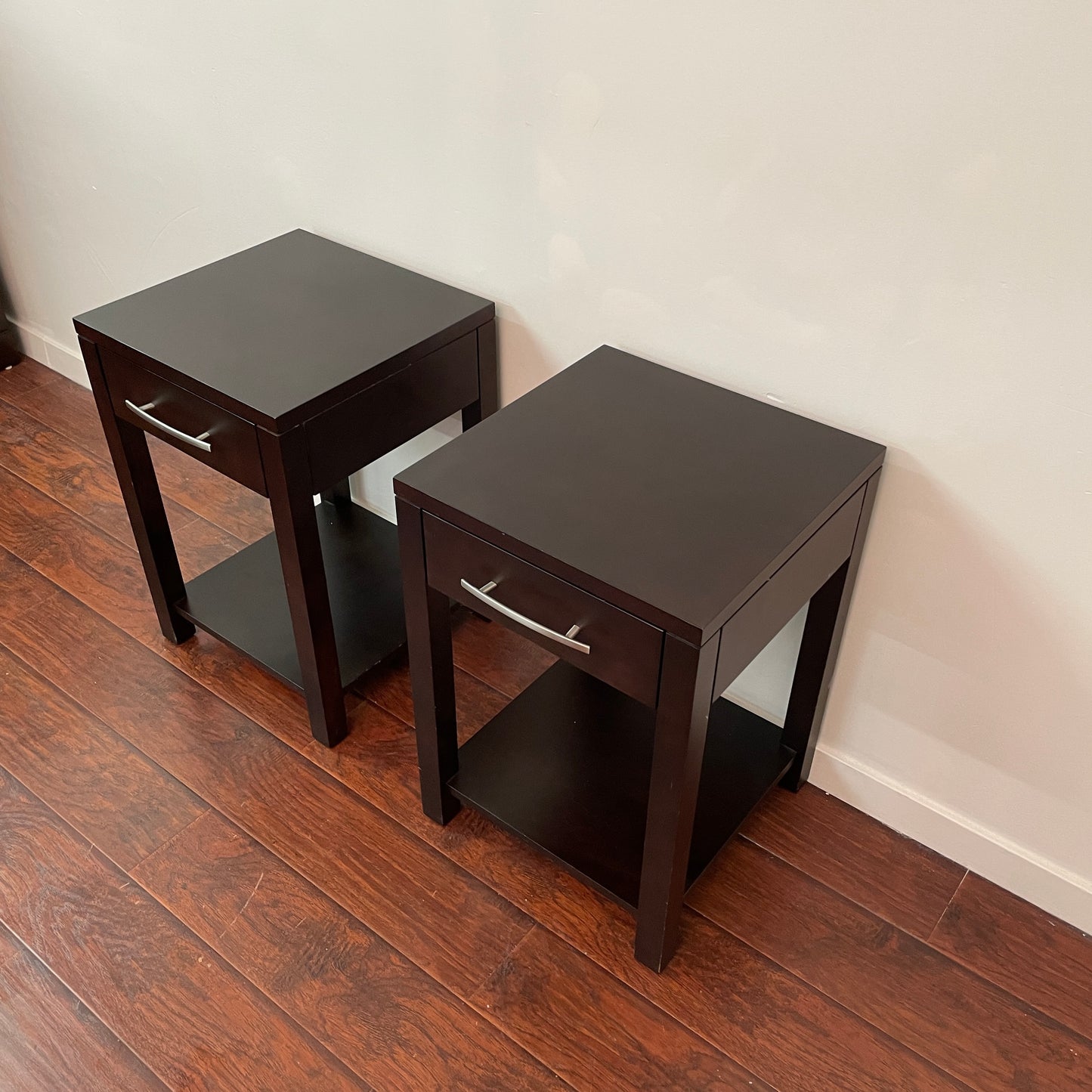 Dark Brown Canadian Nightstands (Pair)