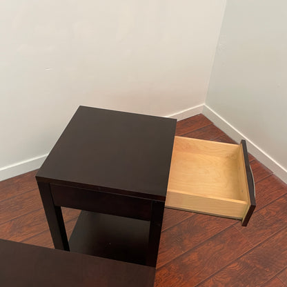 Dark Brown Canadian Nightstands (Pair)