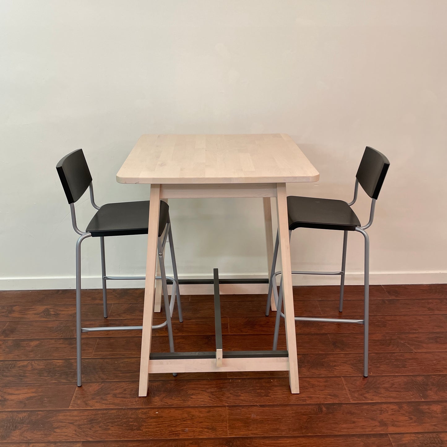 Ikea Norraker Bar Table w/ 2 High Chairs