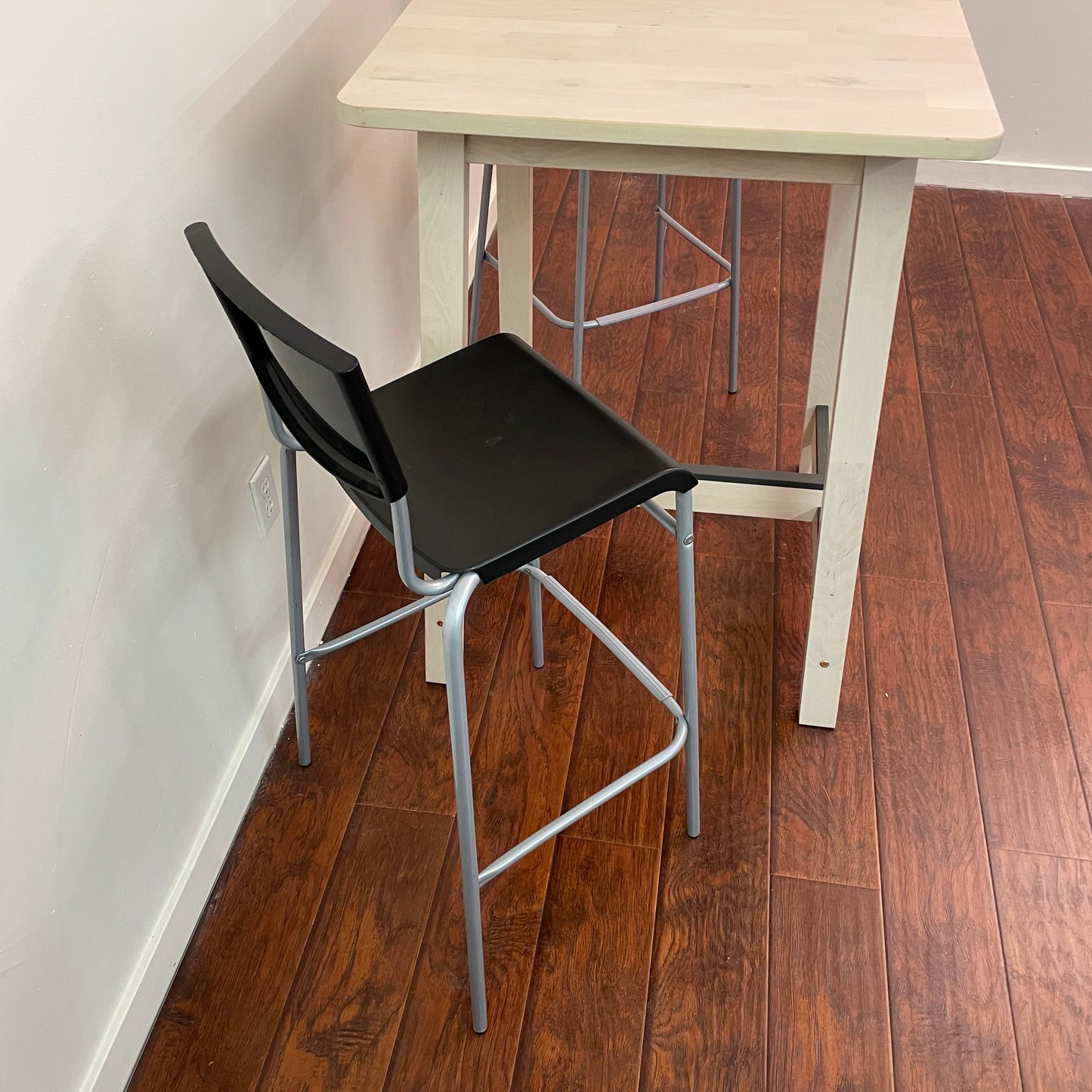 Ikea Norraker Bar Table w/ 2 High Chairs